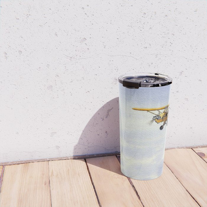J-3 Piper Cub Aircraft Travel Mug Gallery Image 4
