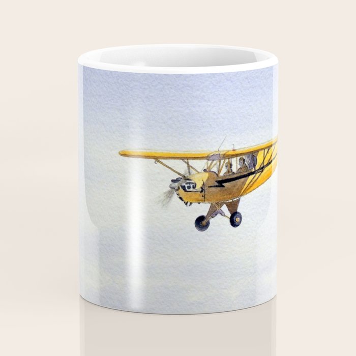 J-3 Piper Cub Aircraft Coffee Mug Gallery Image 4