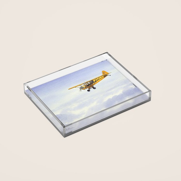 J-3 Piper Cub Aircraft Acrylic Tray Gallery Image 2