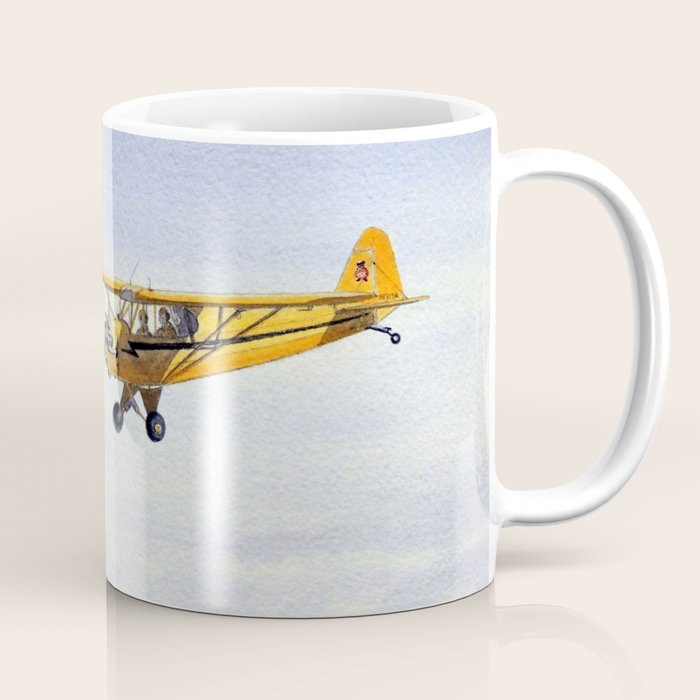 J-3 Piper Cub Aircraft Coffee Mug Gallery Image 1