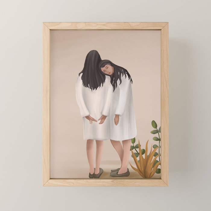 Sisters Mini Art Print Gallery Image 1