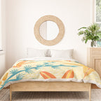 Vintage Tropical Flower Print Duvet Cover Gallery Image 3