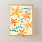 Vintage Tropical Flower Print Mini Art Print Gallery Image 1