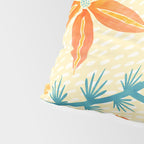 Vintage Tropical Flower Print Pillow Sham Gallery Image 4