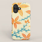 Vintage Tropical Flower Print iPhone Case Gallery Image 1