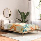 Vintage Tropical Flower Print Comforter Gallery Image 2