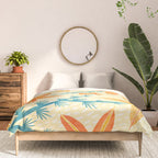 Vintage Tropical Flower Print Comforter Gallery Image 3