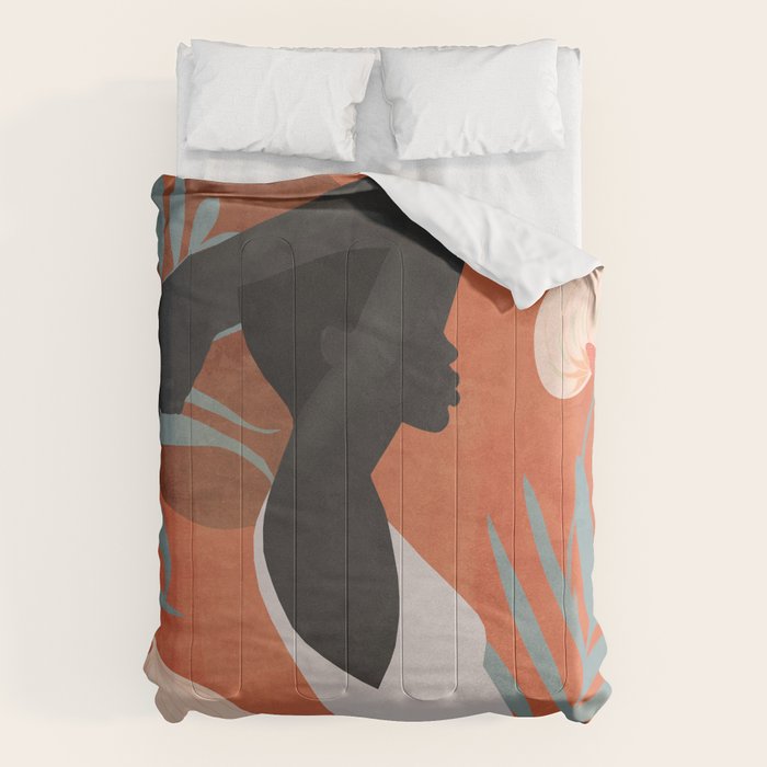 Tropical Girl 41 Comforter Gallery Image 1