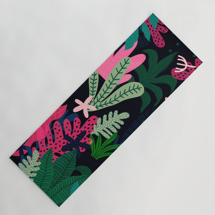 Into the jungle - deep night Yoga Mat Gallery Image 1