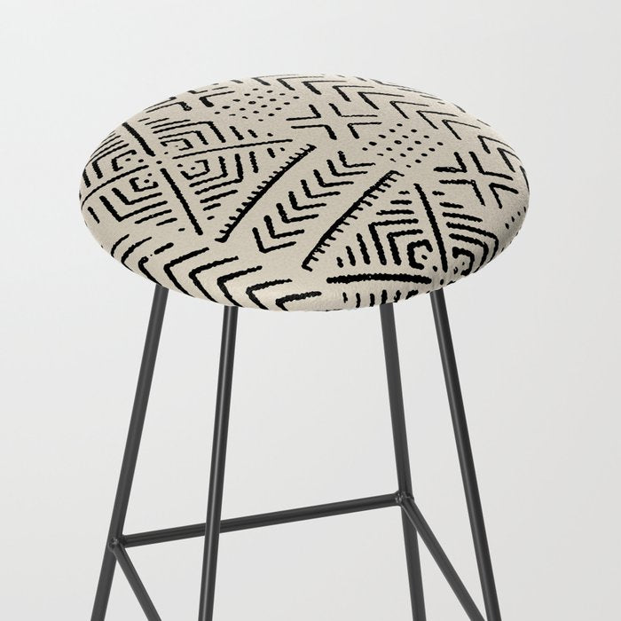 Line Mud Cloth // Bone Stool Gallery Image 2