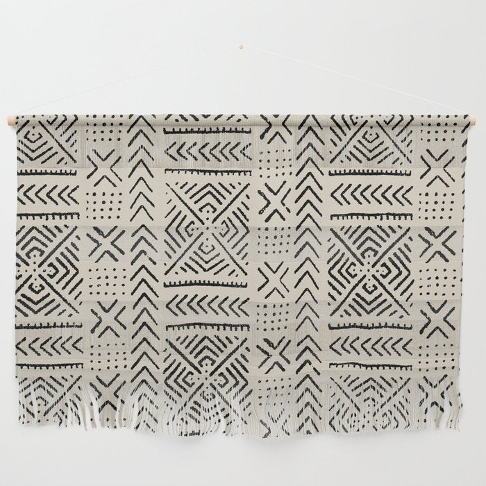 Line Mud Cloth // Bone Wall Hanging Gallery Image 1