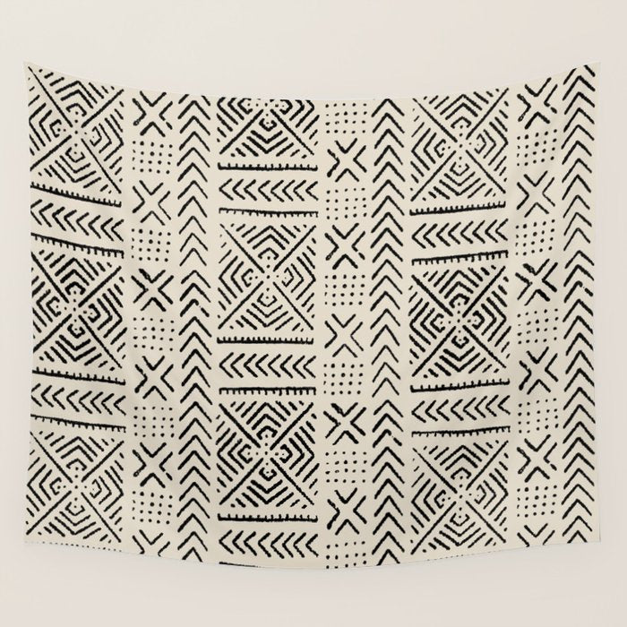 Line Mud Cloth // Bone Wall Tapestry Gallery Image 4