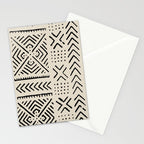 Line Mud Cloth // Bone Stationery Card Gallery Image 2