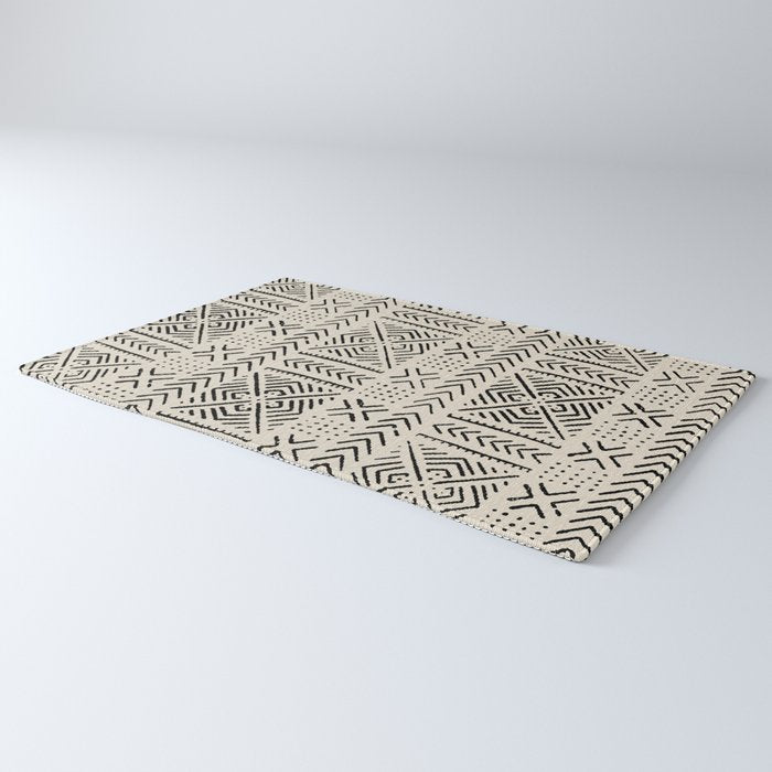 Line Mud Cloth // Bone Rug Gallery Image 3