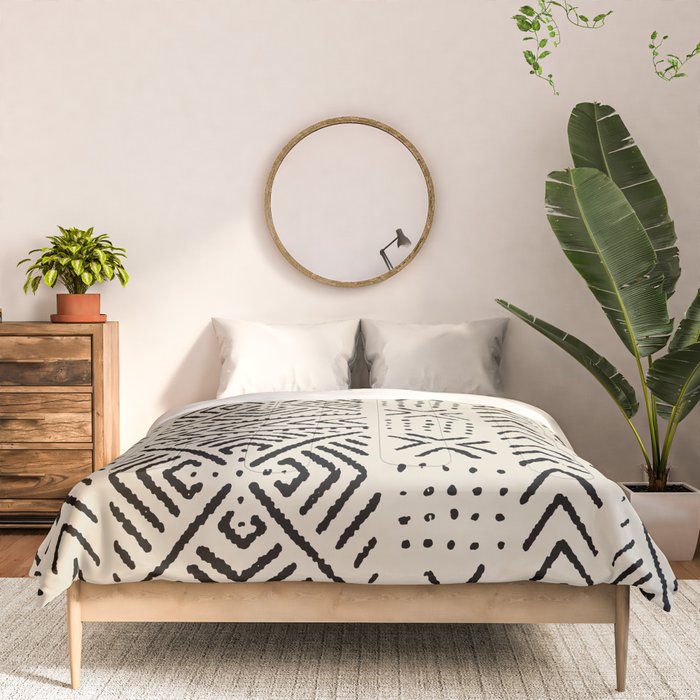Line Mud Cloth // Bone Comforter Gallery Image 3