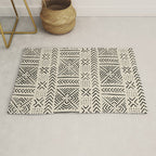 Line Mud Cloth // Bone Rug Gallery Image 1