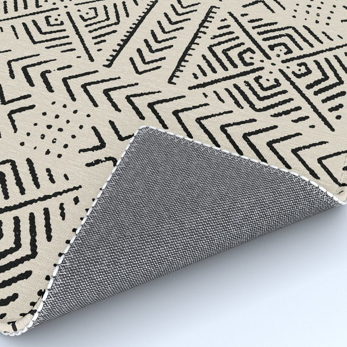 Line Mud Cloth // Bone Rug Gallery Image 4
