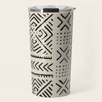 Line Mud Cloth // Bone Travel Mug Gallery Image 1