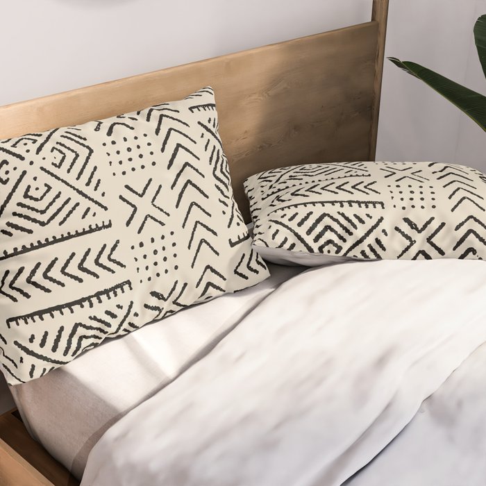 Line Mud Cloth // Bone Pillow Sham Gallery Image 2
