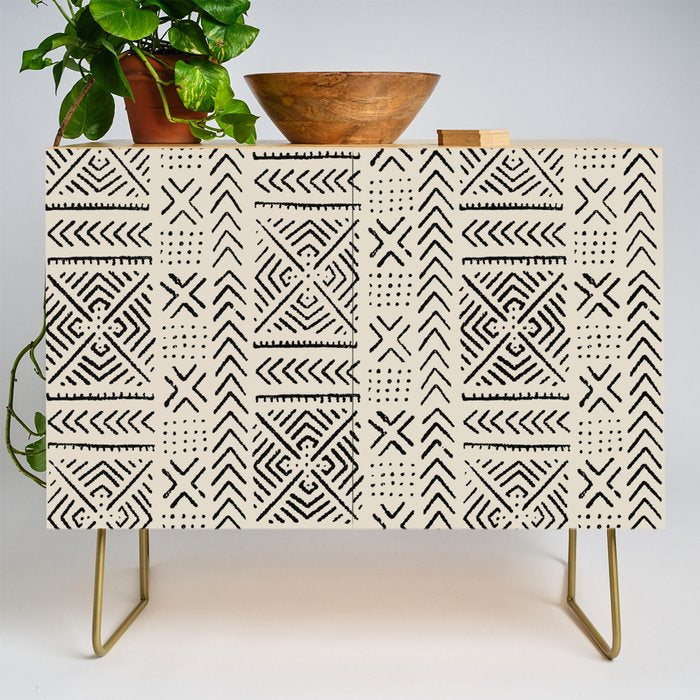 Line Mud Cloth // Bone Credenza Gallery Image 1