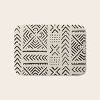 Line Mud Cloth // Bone Bath Mat Gallery Image 1