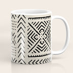 Line Mud Cloth // Bone Coffee Mug Gallery Image 1