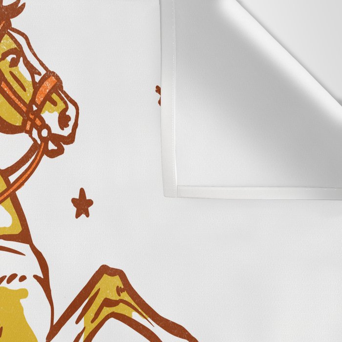 Funny Cowgirl On A Horse Wall Tapestry Gallery Image 3