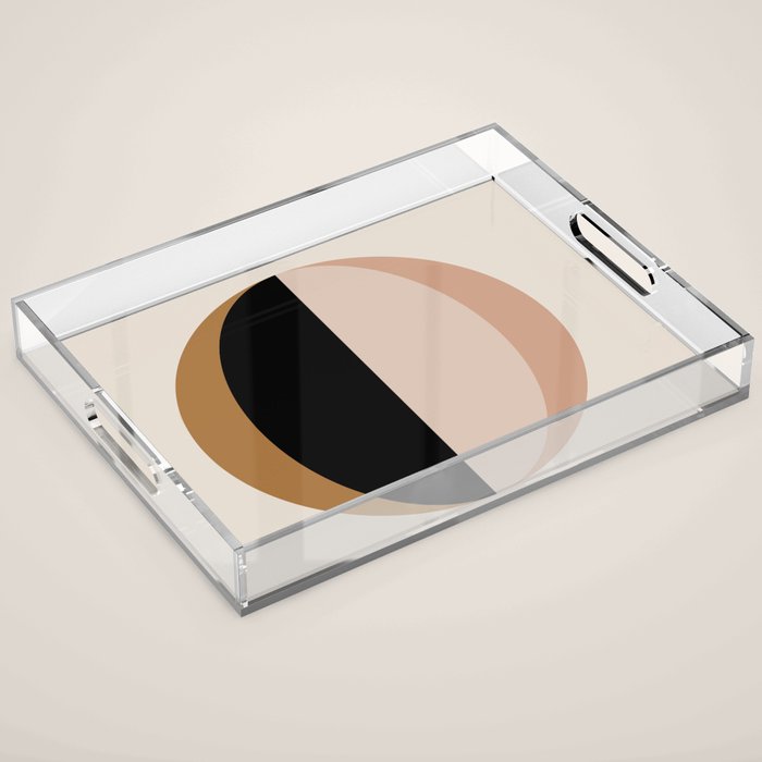 Mod Circle Abstract III Acrylic Tray Gallery Image 1