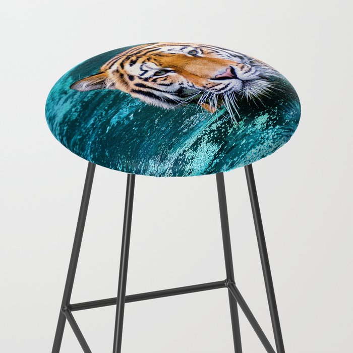 Tiger in Water Stool Gallery Image 2