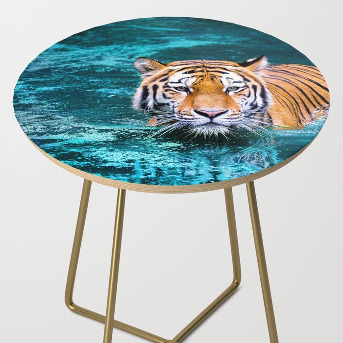 Tiger in Water Side Table Gallery Image 2