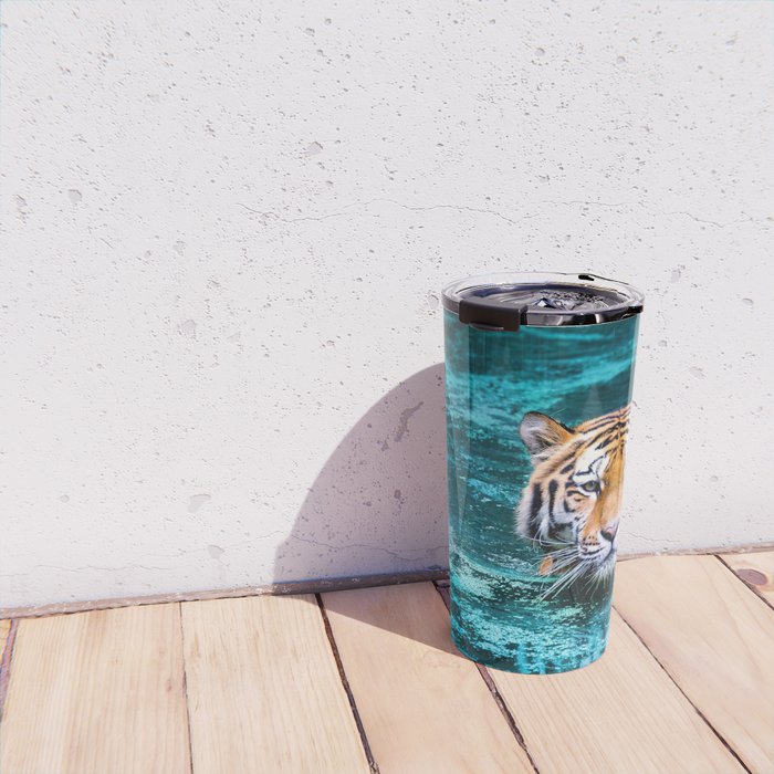 Tiger in Water Travel Mug Gallery Image 4