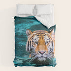 Tiger in Water Comforter Gallery Image 6