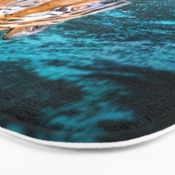 Tiger in Water Bath Mat Gallery Image 3