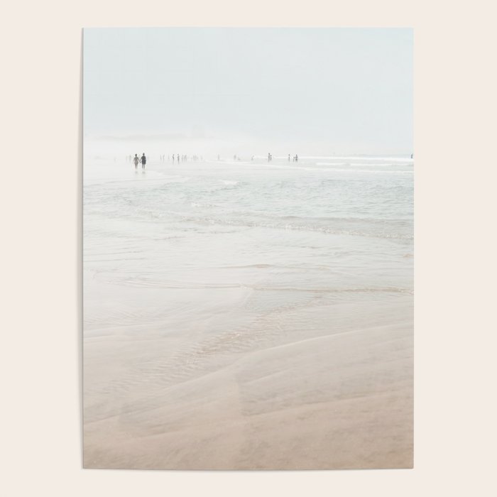 At The Beach (six) - minimal beach series - ocean sea photography by Ingrid Beddoes Poster Gallery Image 1