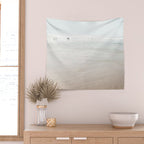 At The Beach (six) - minimal beach series - ocean sea photography by Ingrid Beddoes Wall Tapestry Gallery Image 2