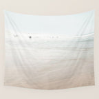 At The Beach (six) - minimal beach series - ocean sea photography by Ingrid Beddoes Wall Tapestry Gallery Image 4