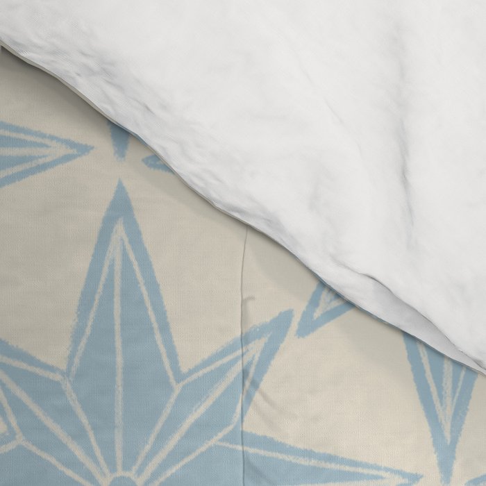 Baby Blue Paper Stars Large  Comforter Gallery Image 4