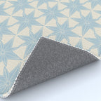 Baby Blue Paper Stars Large  Rug Gallery Image 4