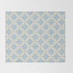 Baby Blue Paper Stars Large  Throw Blanket Gallery Image 2