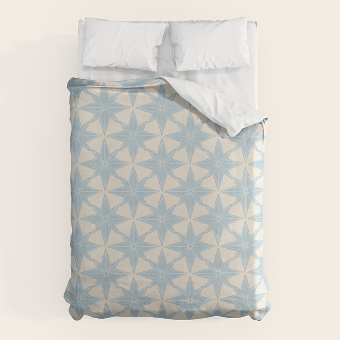 Baby Blue Paper Stars Large  Duvet Cover Gallery Image 6