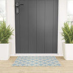 Baby Blue Paper Stars Large  Welcome Mat Gallery Image 3