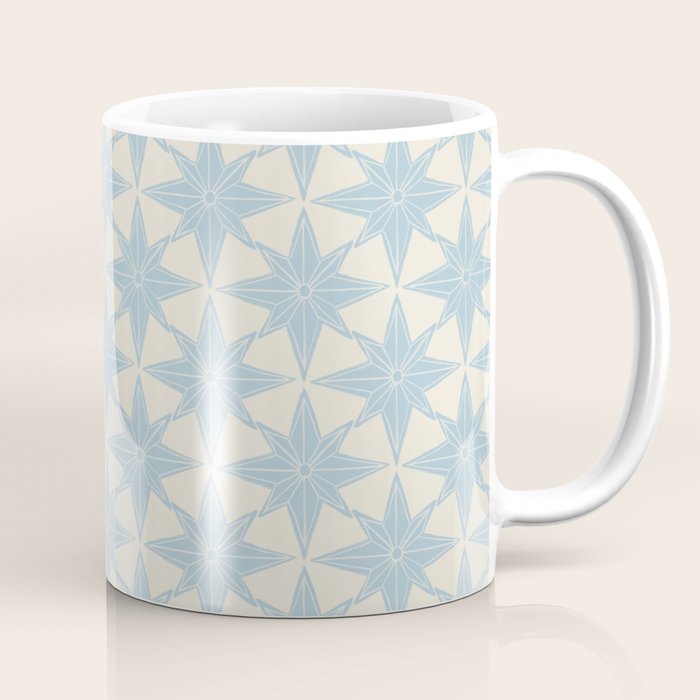 Baby Blue Paper Stars Large  Coffee Mug Gallery Image 1