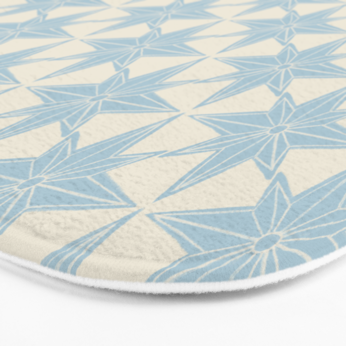 Baby Blue Paper Stars Large  Bath Mat Gallery Image 3