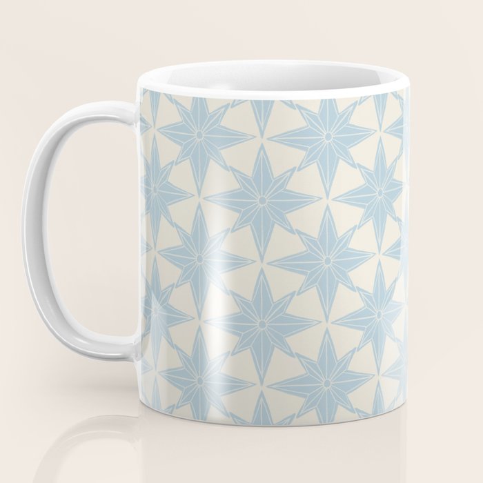 Baby Blue Paper Stars Large  Coffee Mug Gallery Image 3