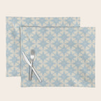 Baby Blue Paper Stars Large  Placemat Gallery Image 1