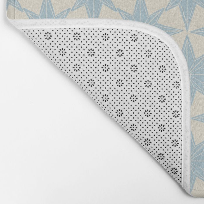 Baby Blue Paper Stars Large  Bath Mat Gallery Image 2