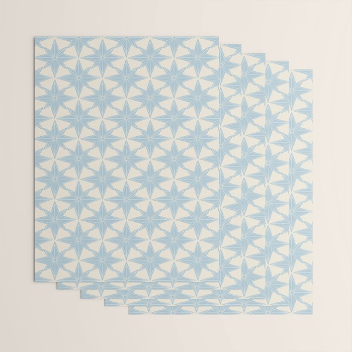 Baby Blue Paper Stars Large  Wrapping Paper Gallery Image 3