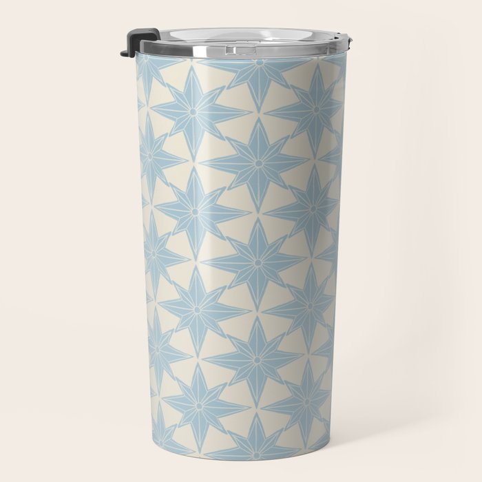 Baby Blue Paper Stars Large  Travel Mug Gallery Image 3