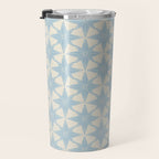 Baby Blue Paper Stars Large  Travel Mug Gallery Image 3
