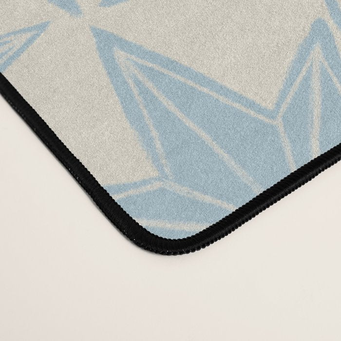 Baby Blue Paper Stars Large  Desk Mat Gallery Image 4